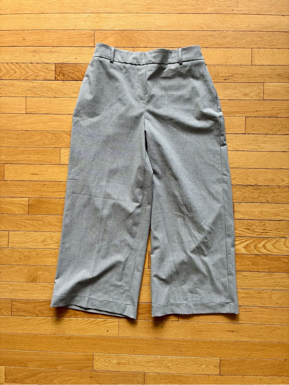 Nicole Miller Plaid Wide Leg Dress Pants
